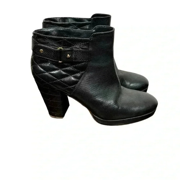 Rachel Comey Beta Quilted Leather Platform Booties Ankle Boots Black - Picture 4 of 11